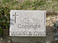 Twelve Tree Copse Cemetery - McFarlane, John James Sydney