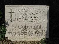 Twelve Tree Copse Cemetery - Ninness, J