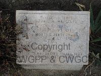 Twelve Tree Copse Cemetery - Picot, P S