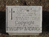 Twelve Tree Copse Cemetery - Ryan, J