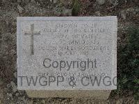 Twelve Tree Copse Cemetery - Simmonds, T J