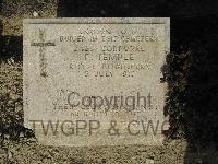 Twelve Tree Copse Cemetery - Temple, F