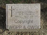 Twelve Tree Copse Cemetery - Thomas, R R