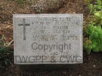 Pink Farm Cemetery - Brown, William George