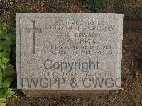 Pink Farm Cemetery - Chick, A A