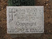 Pink Farm Cemetery - Simpson, W