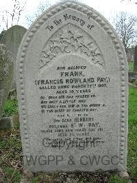 Wandsworth (Earlsfield) Cemetery - Pay, Herbert William
