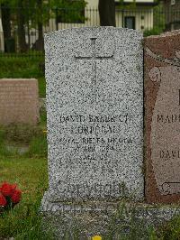 Quebec City (Mount Hermon) Cemetery - Baker, David