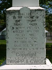 Quebec City (Mount Hermon) Cemetery - Walick, George