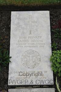Boulogne Eastern Cemetery - Adams, James