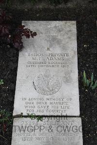Boulogne Eastern Cemetery - Adams, Maurice Heathcote