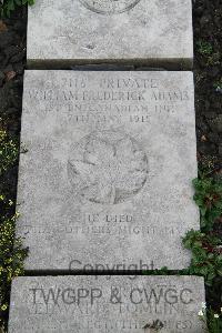 Boulogne Eastern Cemetery - Adams, William Frederick