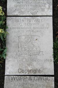 Boulogne Eastern Cemetery - Brown, G