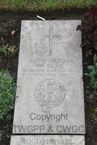 Boulogne Eastern Cemetery - Davis, W