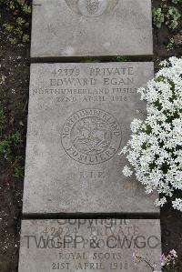 Boulogne Eastern Cemetery - Egan, Edward