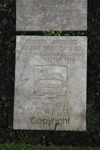 Boulogne Eastern Cemetery - Hall, Joseph Duncan