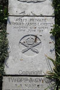 Boulogne Eastern Cemetery - Lambert, Leonard James