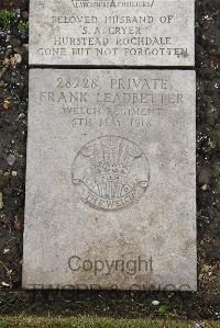 Boulogne Eastern Cemetery - Leadbetter, Frank