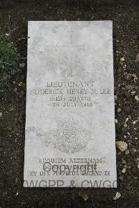 Boulogne Eastern Cemetery - Lee, Frederick Henry Norris
