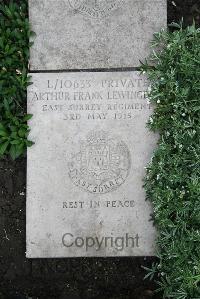 Boulogne Eastern Cemetery - Lewingdon, Arthur Frank