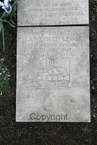 Boulogne Eastern Cemetery - Lewis, Lawrence