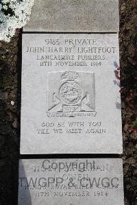 Boulogne Eastern Cemetery - Lightfoot, John Harry