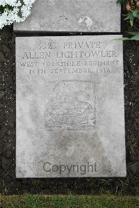 Boulogne Eastern Cemetery - Lightowler, Allen