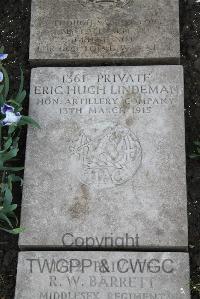 Boulogne Eastern Cemetery - Lindeman, Eric Hugh