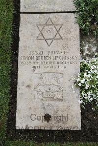 Boulogne Eastern Cemetery - Lipchinski, Simon Reuben