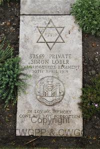Boulogne Eastern Cemetery - Lober, Simon