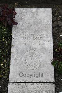 Boulogne Eastern Cemetery - Lord, Fred