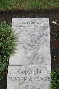 Boulogne Eastern Cemetery - Mabbott, William Henry