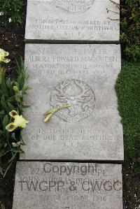 Boulogne Eastern Cemetery - MacQueen, Albert Edward