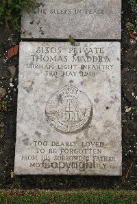 Boulogne Eastern Cemetery - Maddra, Thomas