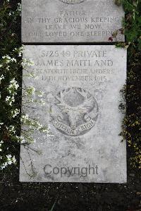 Boulogne Eastern Cemetery - Maitland, James