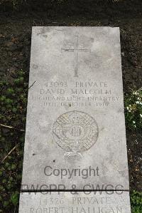 Boulogne Eastern Cemetery - Malcolm, David