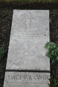 Boulogne Eastern Cemetery - Malcolm, Frederick Arthur