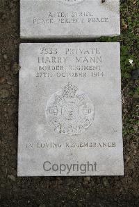Boulogne Eastern Cemetery - Mann, Harry
