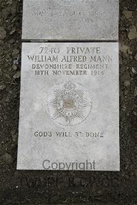Boulogne Eastern Cemetery - Mann, William Alfred