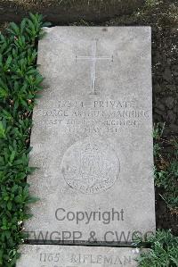 Boulogne Eastern Cemetery - Manning, George Arthur
