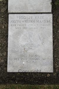 Boulogne Eastern Cemetery - Mansell, Joseph William