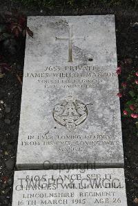 Boulogne Eastern Cemetery - Manton, James William