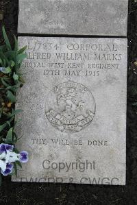 Boulogne Eastern Cemetery - Marks, Alfred William