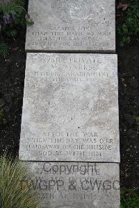 Boulogne Eastern Cemetery - Marks, William