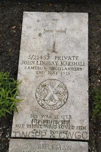 Boulogne Eastern Cemetery - Marshall, John Lindsay