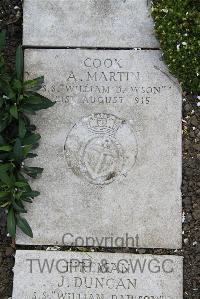 Boulogne Eastern Cemetery - Martin, A