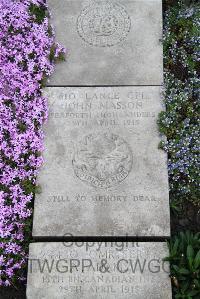 Boulogne Eastern Cemetery - Masson, John