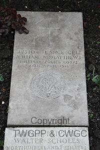 Boulogne Eastern Cemetery - Matthews, William Wrigley