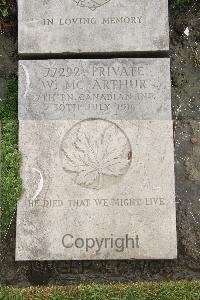 Boulogne Eastern Cemetery - McArthur, William