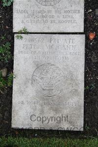 Boulogne Eastern Cemetery - McCann, P